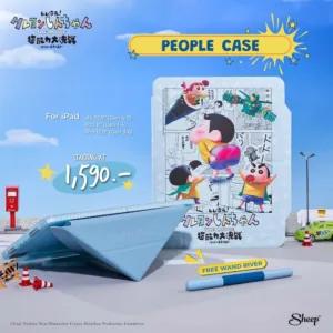 [People/Reload Shinchan 3D Collection ]เคสสำหรับไอแพด Pro11M1-M2/Air4-5/Pro12.9/Gen10 เคสเก็บปลอกปากกา แถมปลอกปากกา