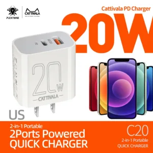 PLEXTONE หัวชาร์จเร็ว 20W หัวชาร์จ PD ชุดชาร์จเร็ว QC3.0 Adapter TYPE-C USB ชาร์จด่วน ชาร์จเร็วสุด