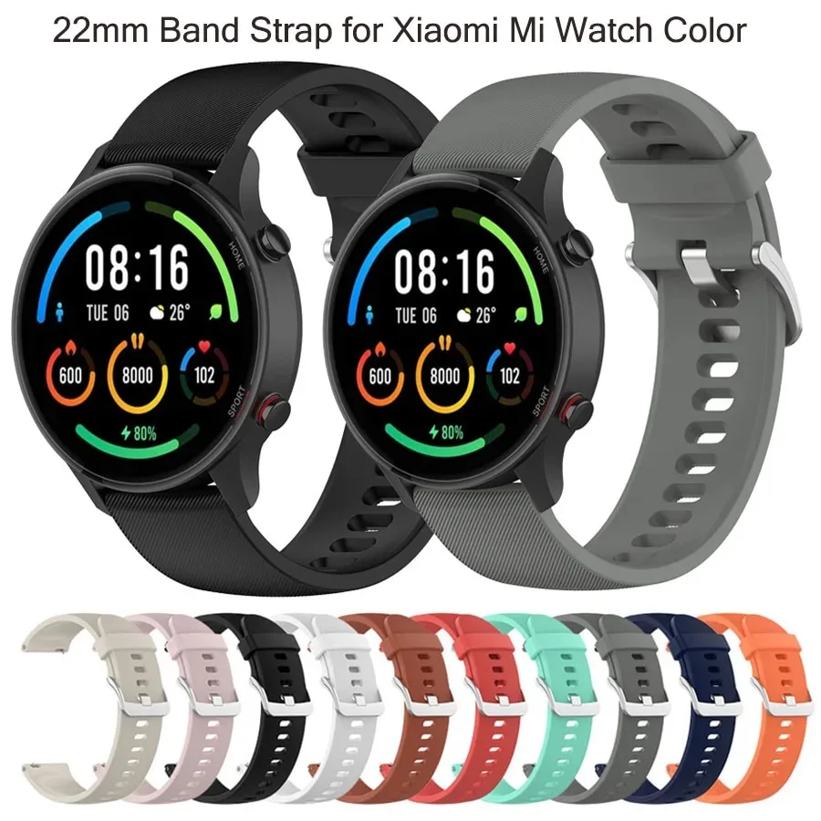 สายนาฬิกาข้อมือซิลิโคน สําหรับ Xiaomi MI Watch Color Sports Edition Watchband MI Watch Color/ gt 2 46 มม.