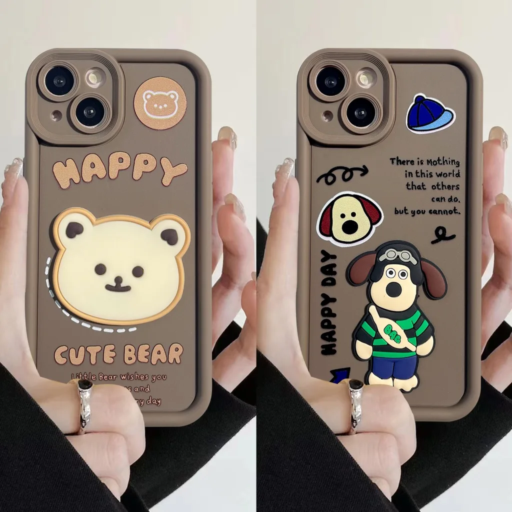 เคสนิ่ม เคสสกรีนลายการ์ตูนขอบนูน OPPO A15 A17 A18 A53 A54 A57 A58 A78 RENO VIVO Y12 Y20 Y17S Y21 Y27 Y36 SAMSUNG A05 A13