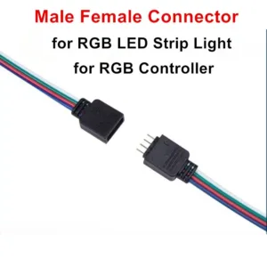 4pin LED สายชายหญิงอะแดปเตอร ์ สําหรับ 5050 3528 SMD COB Neon RGB LED Strip Light RGB LED Controller RGB LED โมดูล