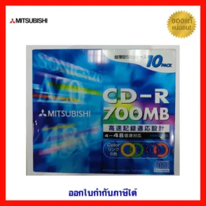 [ส่งฟรี] Mitsubishi CD-R Color 4-48X 700 MB 10 PCS/PACK