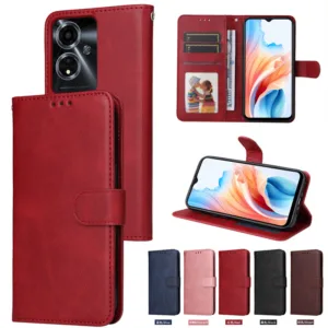ซองหนังสําหรับ OPPO Realme P2 GT Neo6 6T 6SE GT6 Reno 12F 12 FS F27 5G A40 A60 A40M A3X A3 Pro K12X A80 4G 5G Flip แม่เหล็กฝาครอบกระเป๋าสตางค์