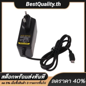 อะแดปเตอร์พาวเวอร์ซัพพลาย EU AC to DC 5V 2A Micro USB สําหรับ Windows Android Tablet