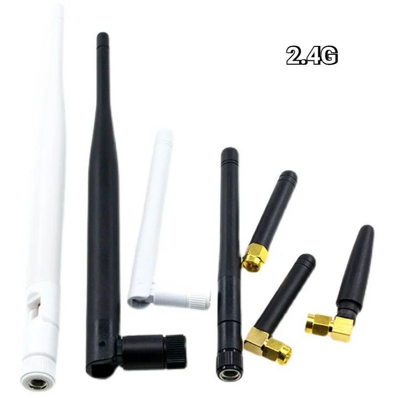 2 ชิ้น 2.4G เสาอากาศ SMA Connector WIFI เสาอากาศบลูทูธโมดูลเราเตอร์ไร้สายภายนอกใช้ในการตรวจสอบไร้สาย