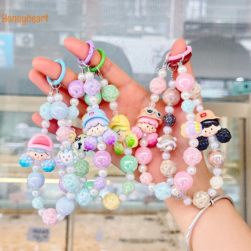Molentaลูกปัดโซ่โทรศัพท์มือถือCharmพวงกุญแจสาวผู้หญิงกรณีโทรศัพท์มือถือแฟชั่นจี้Key Strapเชือกnice