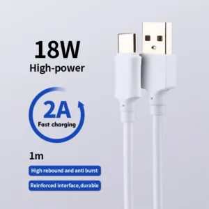 สายชาร์จ USB type C ยาว 1 เมตร Super Fast Charging Cable USB For Mirco For iPHONE 5A งานดี พร้อมส่ง 043