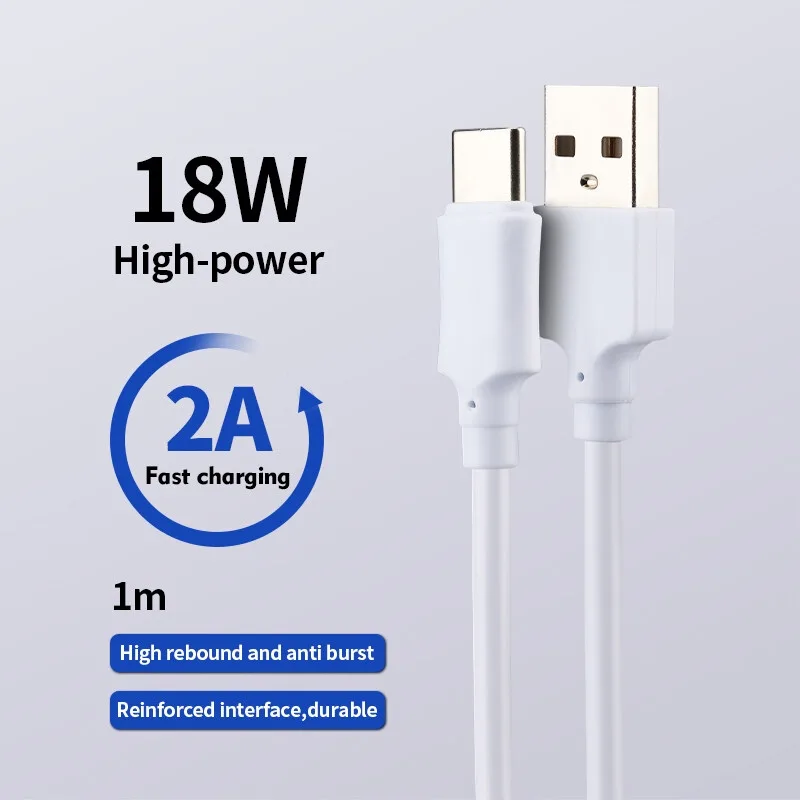 สายชาร์จ USB type C ยาว 1 เมตร Super Fast Charging Cable USB For Mirco For iPHONE 5A งานดี พร้อมส่ง 043
