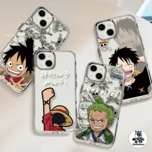 เคสไอโฟน11 13 เคสโทรศัพท์ For iPhone 13 12 14 15 Pro Max 7 8 Plus X XS เคส การ์ตูน One Piece Pattern โปร่งใส ซิลิโคนนุ่ม