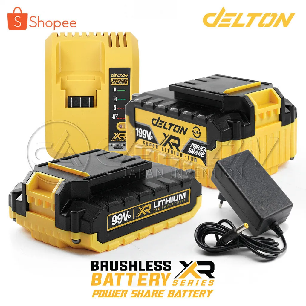 DELTON แบตเตอรี่ลิเธียมไอออน 99V/199V Lithium-ion Battery สายชาร์จ แท่นชาร์จ สำหรับผลิตภัณฑ์DELTON กลุ่มสินค้าYXR SERIES