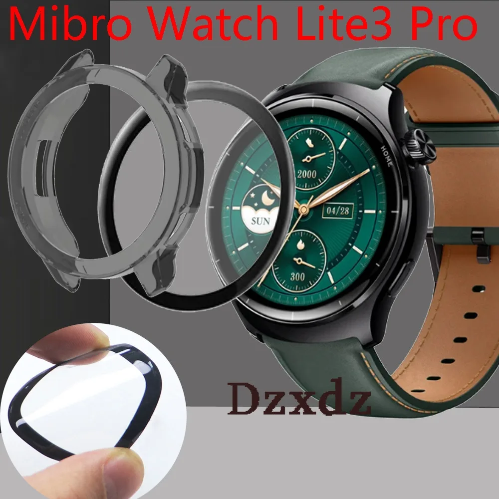 เคส Mibro Watch Lite3 Pro Case สมาร์ทวอท์ช 3D Soft Watch Film สําหรับ Mibro Watch Lite 3 Pro Smartwatch ป้องกันหน้าจอฟิล์ม (ไม่ใช่กระจก)
