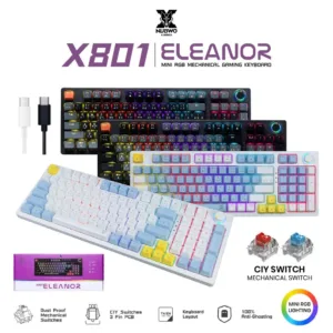 คีย์บอร์ดเกมมิ่ง NUBWO X801 Mechanical Keyboard [ Blue Switch / Red Switch ] คีย์บอร์ดเมคานิคอล