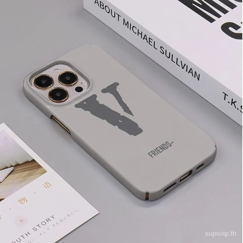ตัวอักษรสีเทารูปแบบป ้ องกันกรณีเหมาะสําหรับiPhone 15Plus 15 13 14Pro XR 12ProMax 13Pro 7/8Plus 14 15Pro Matteเคสโทรศัพท ์ 14ProMaxกันกระแทกซิลิโคนHard Case 15ProMax 14Plusกันกระแทก12