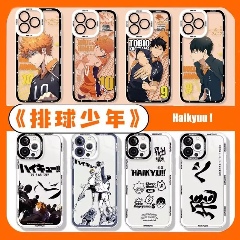 เคสโทรศัพท์สําหรับxiaomi Redmiหมายเหตุ13 Pro Plus 12S 10 11 13C 12Cฝาครอบญี่ปุ่นอะนิเมะวอลเลย์บอลBoy Haikyuu Syouyou Hinata Kageyama Tobioคลาสสิกซิลิโคนกรณีกันชน