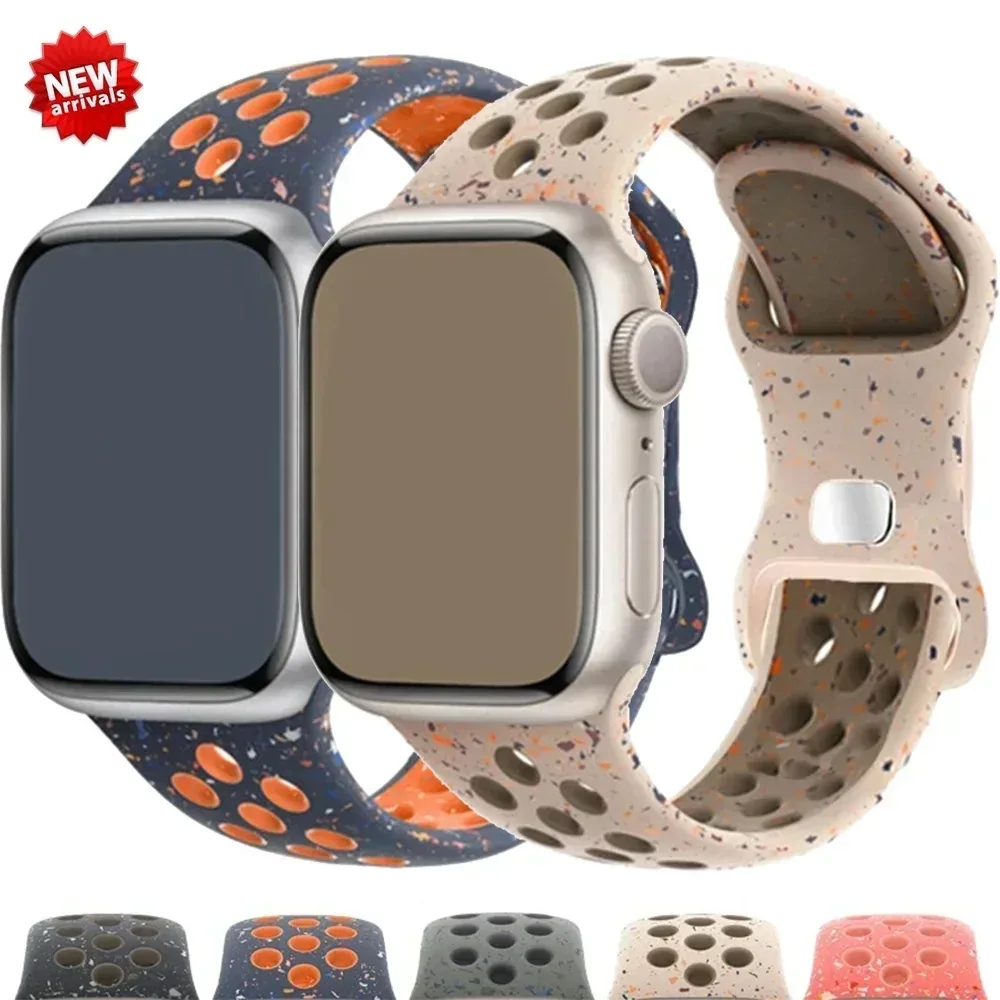 สายนาฬิกาข้อมือซิลิโคน สําหรับ Apple Watch iWatch Series 10 9 8 7 SE 6 5 4 3 2 1 Ultra 49 มม. 46mm 45 มม. 41 มม. 44 มม. 40 มม. 42 มม. 38 มม. Ultra2