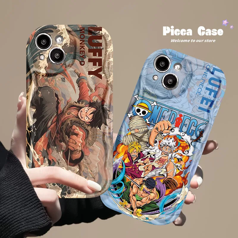 เคสโทรศัพท์มือถือ กันกระแทก ลายการ์ตูนลูฟี่วันพีซ สําหรับ Vivo Y15 Y02 Y17s Y11 Y22 Y27 Y27s Y12s Y12s Y91C Y35 Y33 Y21s Y91 Y51 Y31 Y17 Y16 Y36 Y21 Y20 Y20s Y15s Y30 V29 Y22s V27 V25E V25