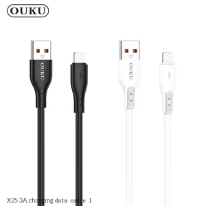 OUKU X25 3A สายชาร์จเร็ว Data Cable สายชาร์จรุ่นใหม่ ชาร์จเร็ว สายแข็งแรงสำหรับ L/Micro USB/Type-C รองรับชาร์จเร็ว