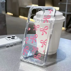 เคสโทรศัพท์มือถือแบบนิ่ม TPU ใส ประดับโบว์ เรียบง่าย สําหรับ Samsung Galaxy S23 FE Case S24 S23 Ultra S22 S21 Plus S21 S20 FE Note 20 Ultra