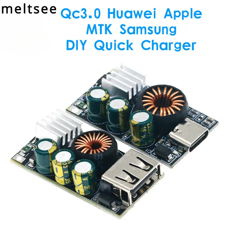 Type-c QC3.0 DIY ชาร์จเร็ว DC 5-32V 24W โมดูลสเต็ปดาวน์ สําหรับชาร์จโทรศัพท์มือถือฉุกเฉิน
