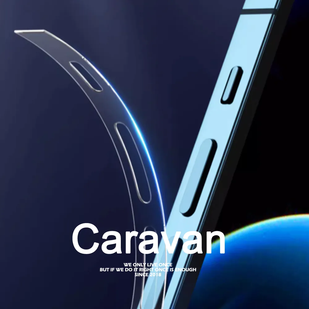 Caravan Crew Phone Frame Protectors for ไอโฟน 14 Plus 12 13 mini Pro Pro Max ฟิล์ม ขอบโทรศัพท์