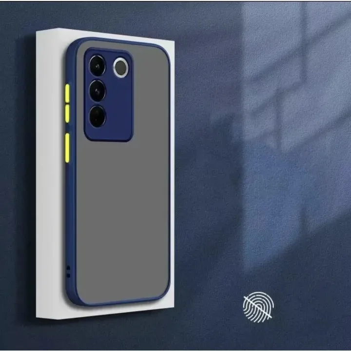 {พร้อมส่ง!!!} Case Vivo Y100 5G เคสกันกระแทก ปุ่มสีผิวด้าน กันรอยกล้อง ขอบนิ่มหลังแข็ง