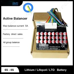 8SActive Balance 5.5Aบอร์ดเเอคทีฟบาลานซ์ สำหรับ3S/ 4S/8s LiFePo4 Li-ion NMCซ่อมความแตกต่างของความดัน