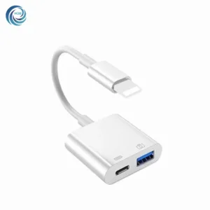 MCBB IP-2in1 OTG PD/LT+USB3.0 อะแดปเตอร์ สามารถใช้สําหรับการชาร์จโทรศัพท์มือถือการถ่ายโอนข้อมูลคอมพิวเตอร์ สายเคเบิลอะแดปเตอร์ถ่ายโอน