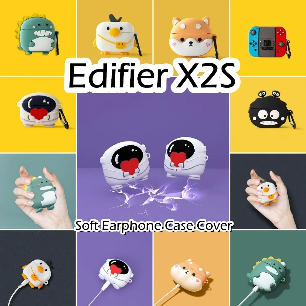【imamura】เคสหูฟังซิลิโคนนิ่ม กันตก ลายการ์ตูน สําหรับ Edifier X2S