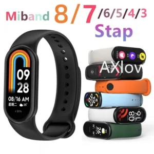 ซิลิโคนกีฬาสําหรับ xiaomi Mi Band 9 8 7 6 5 NFC สร้อยข้อมืออุปกรณ์เสริมสร้อยข้อมือสําหรับ Mi Band 9 8 สายนาฬิกา