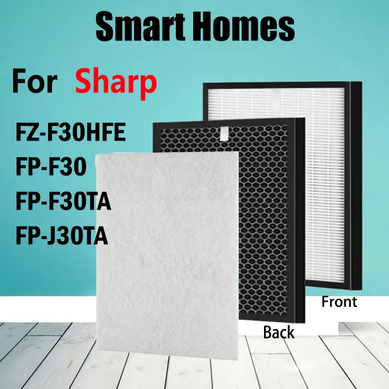 เครื่องฟอกอากาศ แบบเปลี่ยน สําหรับ Sharp FZ-F30HFE FP-F30 FP-F30TA FP-J30TA FZ-F30DFE FP-J30E-A/B/P KC-F30EV FP-GM30E FP-JM30V KC-F30 FPF30LH FPJ30LB FPJ30LA FPJ30LP