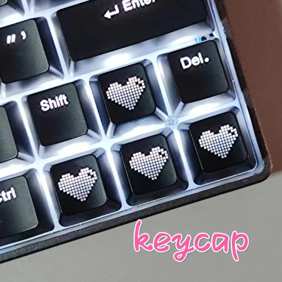 ปุ่มกดคีย์บอร์ด รูปหัวใจน่ารัก สําหรับคีย์บอร์ด Mechanical AA