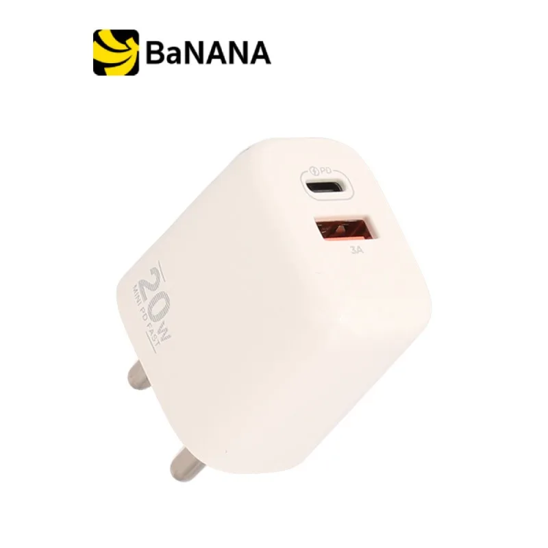 อะแดปเตอร์ Blue Box Wall Charger 1 USB-A / 1 USB-C 20W White (TISI) by Banana IT