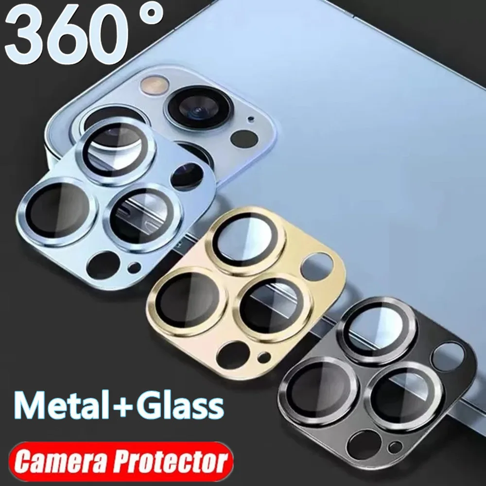 ฟิล์มกระจกเลนส์กล้องสำหรับ for iPhone 11 13 12 Mini 14 Pro Max 15 Pro Max 7 8 Plus XR X XS MAX 13Mini ฟิล์มกันรอยกล้อง