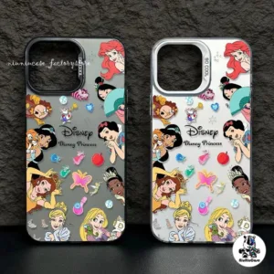 เคสไอโฟน11 เจ้าหญิงแบบเต็มหน้าจอ For IPhone 11 13 12 7Plus 14 15 11 Pro MAX 8 7 Plus X XR XS SE เคส หรูหราป้องกันการตก