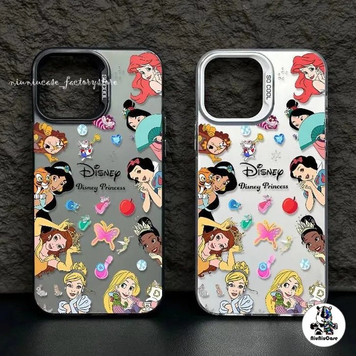 เคสไอโฟน11 เจ้าหญิงแบบเต็มหน้าจอ For IPhone 11 13 12 7Plus 14 15 11 Pro MAX 8 7 Plus X XR XS SE เคส หรูหราป้องกันการตก