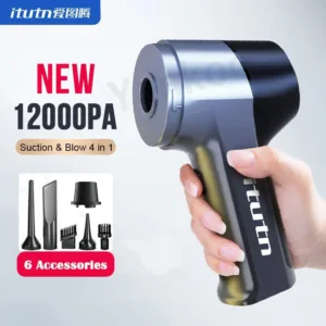 【หุ้นท้องถิ่นของไทย】Itutn มอเตอร์เครื่องดูดฝุ่นไร้สาย HL-115B 12000Pa 4 in 1 4000mAh สองเกียร์ แบบพกพา สําหรับรถยนต์ บ้าน นอกบ้าน