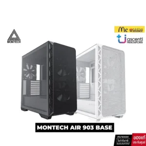 CASE (เคส) MONTECH AIR 903 BASE (BLACK/WHITE) (E-ATX) - 1 YEAR