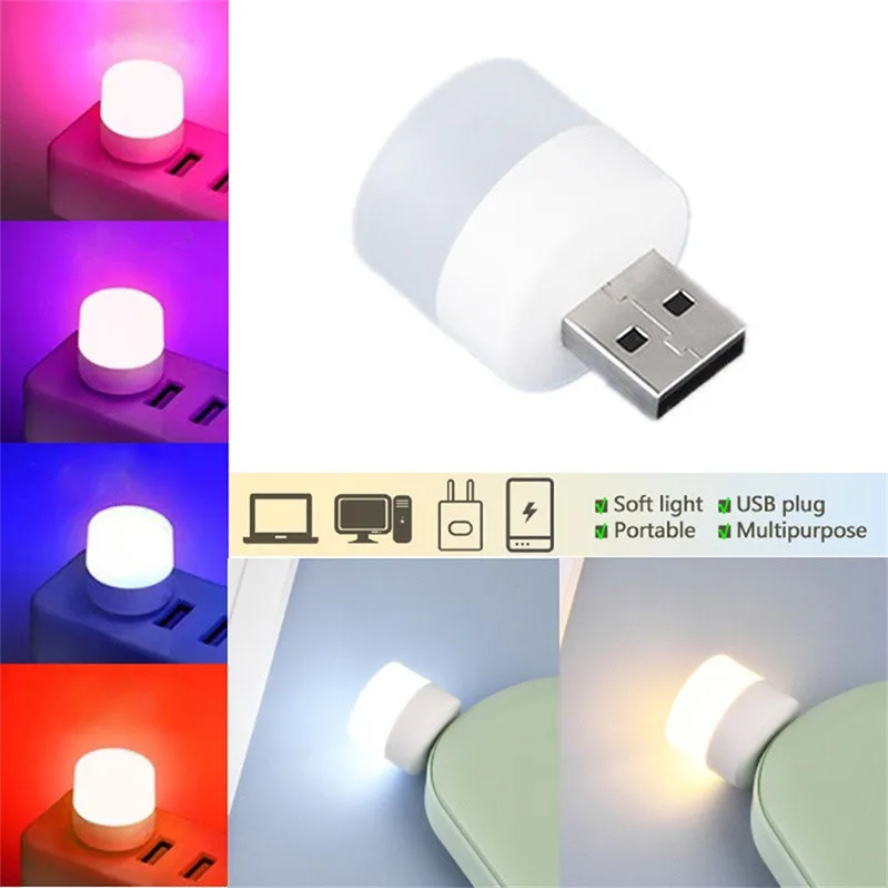 โคมไฟกลางคืน ประหยัดพลังงาน / ไฟกลางแจ้ง ขนาดเล็ก แบบพกพา / โคมไฟชาร์จมือถือ USB / โคมไฟอ่านหนังสือ ถนอมสายตา / โคมไฟกลางคืน Lightning แบบโฮชูลด์
