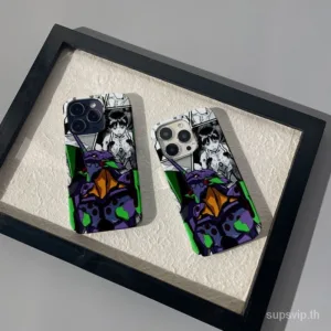 ใหม่ เคสโทรศัพท์มือถือ ซิลิโคนแข็ง ลายอะนิเมะ Mecha สีวาว สําหรับ Iphone 11 12 13 14 15ProMax X XS XR 15 12pro 7 8plus 14plus 11promax 13promax 14promax