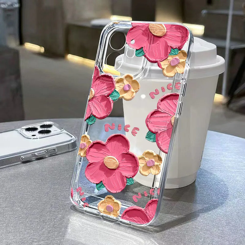 เคสโทรศัพท์มือถือแบบใส For iPhone 16 Pro Max เคส 13 15 12 11 14 Pro Max 7 8 SE Plus X XS XR 15pro กันกระแทกและกันฝุ่น