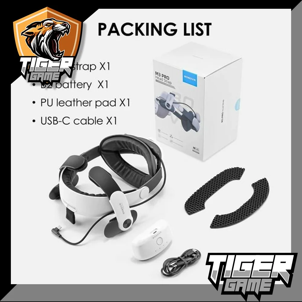 BOBOVR M3 Pro Head Strap for Meta Quest 3 (อุปกรณ์เสริม Oculus)(อุปกรณ์เสริม Meta)(BOBO VR)