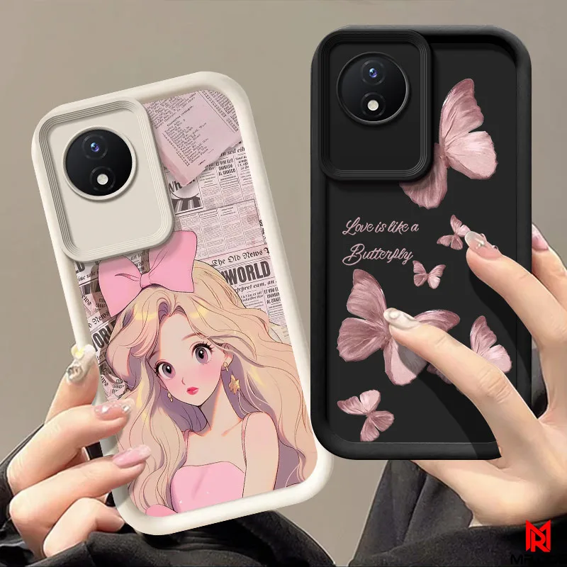 เคส VIVO Y02 Y02S Y02T Y02A กรณีโทรศัพท์มือถือซิลิโคนนุ่มแฟชั่น LSTY