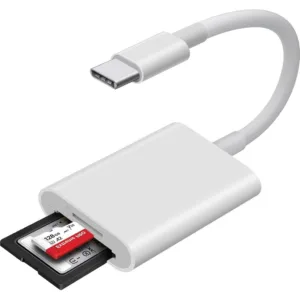 เครื่องอ่านการ์ด USB C SD สําหรับ iPhone 16 15/iPad/MacBook/Mac