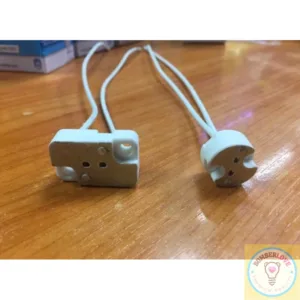 ขั้วไฟฮาโลเจน ทนความร้อนสูง แบบสายถักใช้กับหลอดMR16