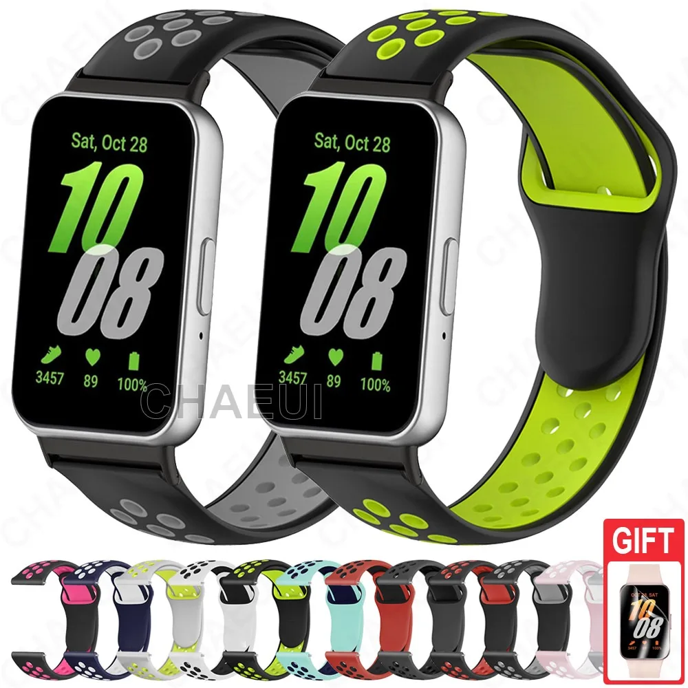 สายนาฬิกาข้อมือซิลิโคน แบบเปลี่ยน สําหรับ Galaxy Fit 3