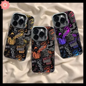 เคสโทรศัพท์มือถือโลหะ ลายการ์ตูนหน้ายิ้ม หรูหรา สําหรับ Infinix Smart 8 6 7 Pro Plus HD Hot 40i 30i Tecno Spark GO 2024 GO 2023 10 Pro 20C 20 Note 30Pro 10 12 G96 Hot 30 9 11 10 Play Camon 20 เคสนิ่ม