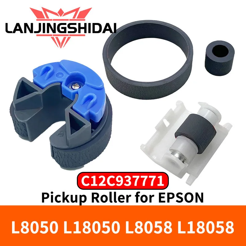 Epson L18050 ลูกกลิ ้ งรถกระบะสําหรับ EPSON EcoTank L8050 L8058 L18050 L18058 C12C937771 ยางลูกกลิ ้ งรถกระบะ