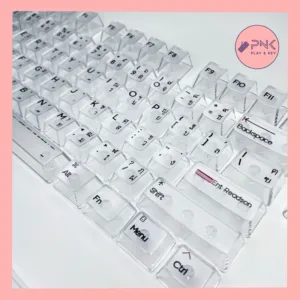 ส่งไว จากไทย ! คีย์แคปใส ภาษาไท  Cherry Profile /OEM Profile Transparent Keycaps ใส ไฟทะลุ Keycap Thai keycap โปร่งแสง