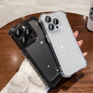 เคสใสสำหรับ เคสไอโฟน 11 For iPhone 11 15 14 Pro Max 13 12 XR X XS Max 7 8 Plus SE เคสโทรศัพท์กันกระแทกซิลิโคนอะคริลิค
