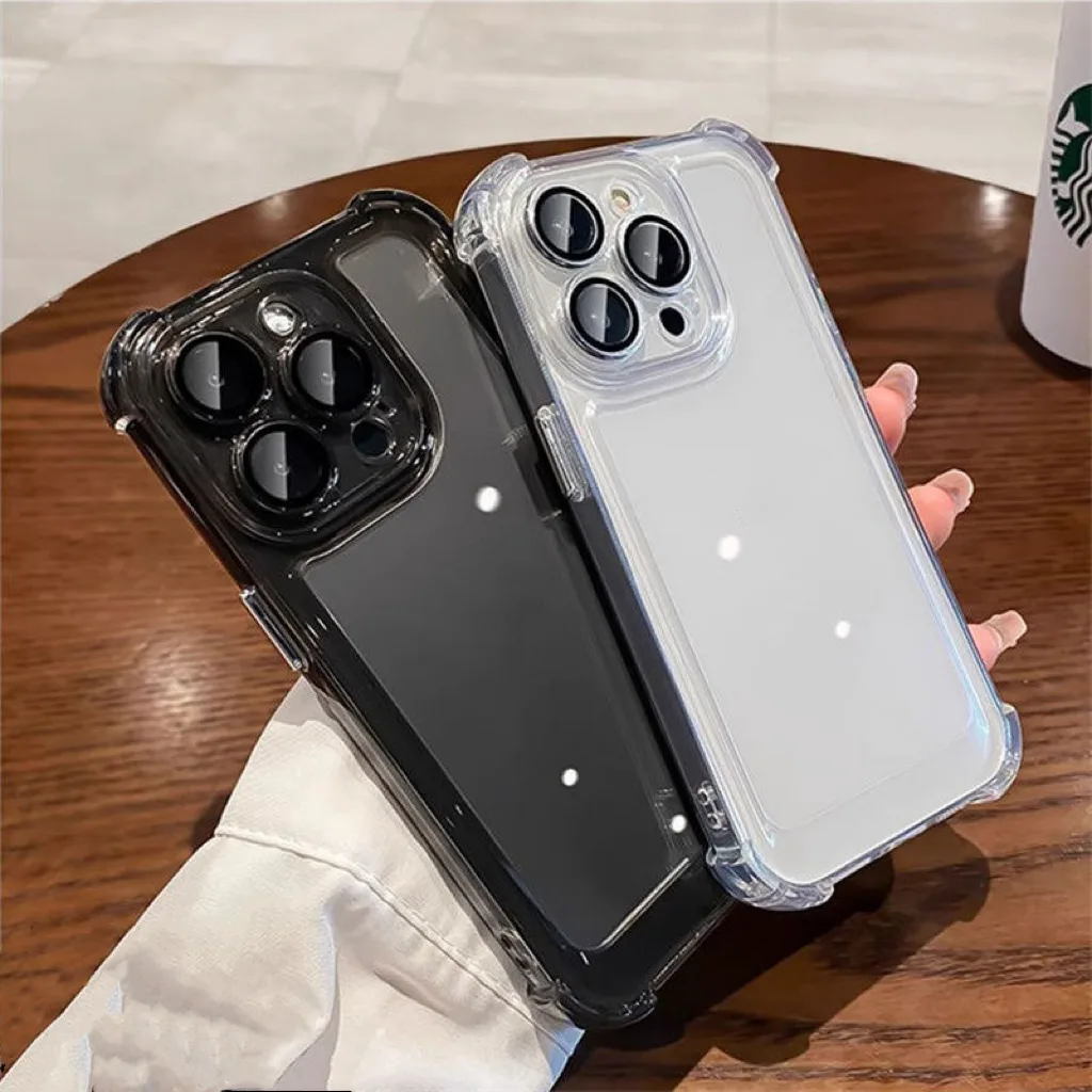 เคสใสสำหรับ เคสไอโฟน 11 For iPhone 11 15 14 Pro Max 13 12 XR X XS Max 7 8 Plus SE เคสโทรศัพท์กันกระแทกซิลิโคนอะคริลิค